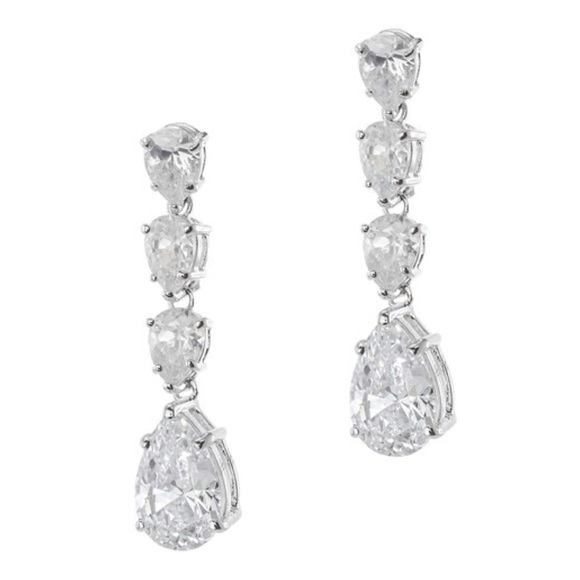 SOLD Kenneth Jay Lane CZ Pear Shape Drop Earring